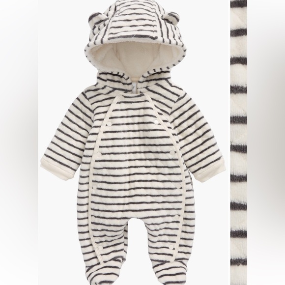 Nordstrom Other - NEW Nordstrom Baby Winter Bunting / Onesie Fleece Newborn